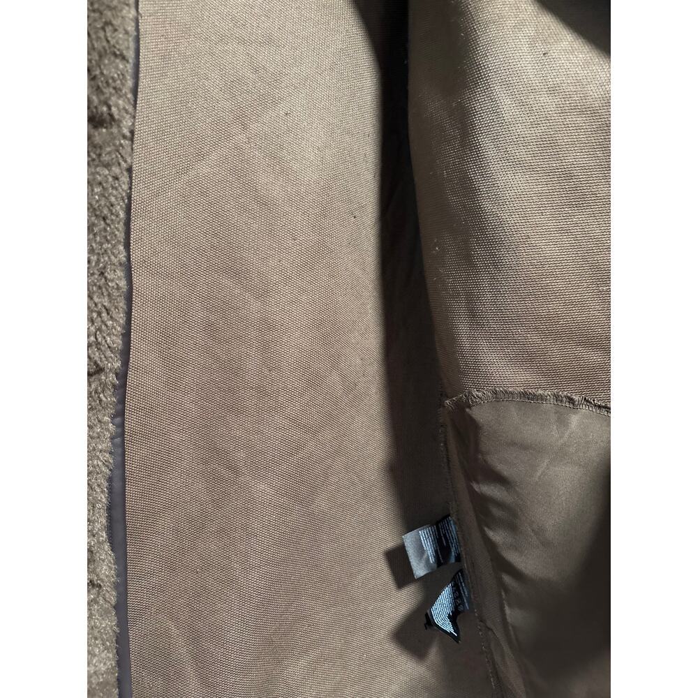H&M Brown Faux Sherpa Snap Button Jacket S - Picture 6 of 12